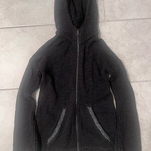 Ivivva Black Hooded Puffer Jacket for Kids